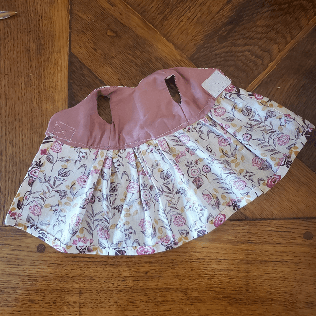 6-Robe cache-cœur avec bandeau et gilet coordonné,  pour poupée Paola Reina, les chéries de Corolle