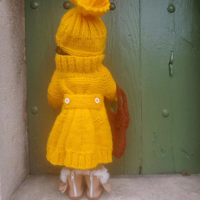 Manteau et bonnet pour poupée Marie-Françoise ou American doll