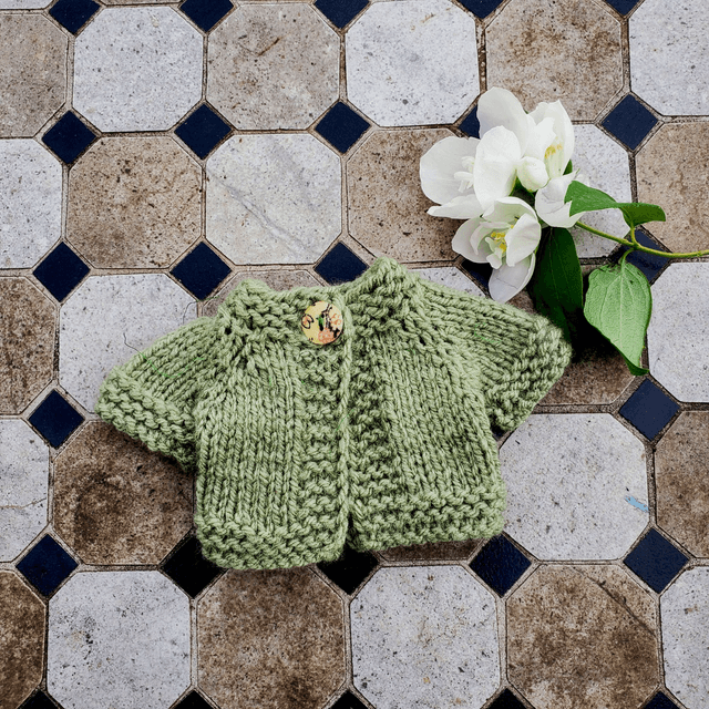 Robe portefeuille  avec bandeau et gilet coordonné,  pour poupée Paola Reina, les chéries de Corolle
